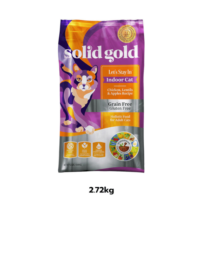 อาหารแมว Solid Gold เกรดโฮลิสติก สูตร Let's Stay In สำหรับแมวเลี้ยงในบ้าน 2.72 กก._0